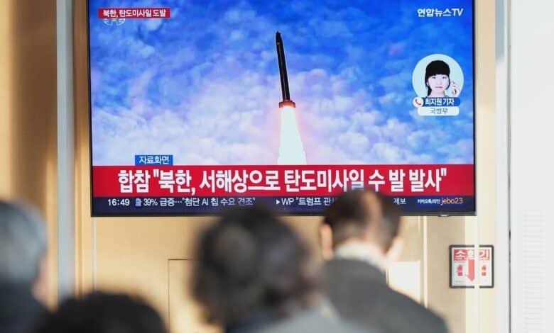 North Korea ballistic missiles to Korea in Korea in North Korea begin