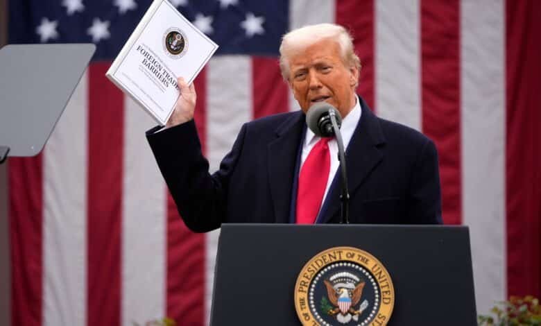 How do small businesses react to the announcement of Trump's prices?