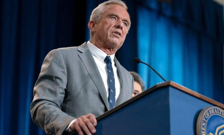 Photo: The Secretary of Health and Social Services, Robert F. Kennedy Jr., speaks at a press conference in Washington, April 22, 2025.