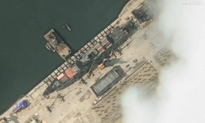 Kim Jong said that "a serious accident" with a new warship in North Korea was a "criminal act"